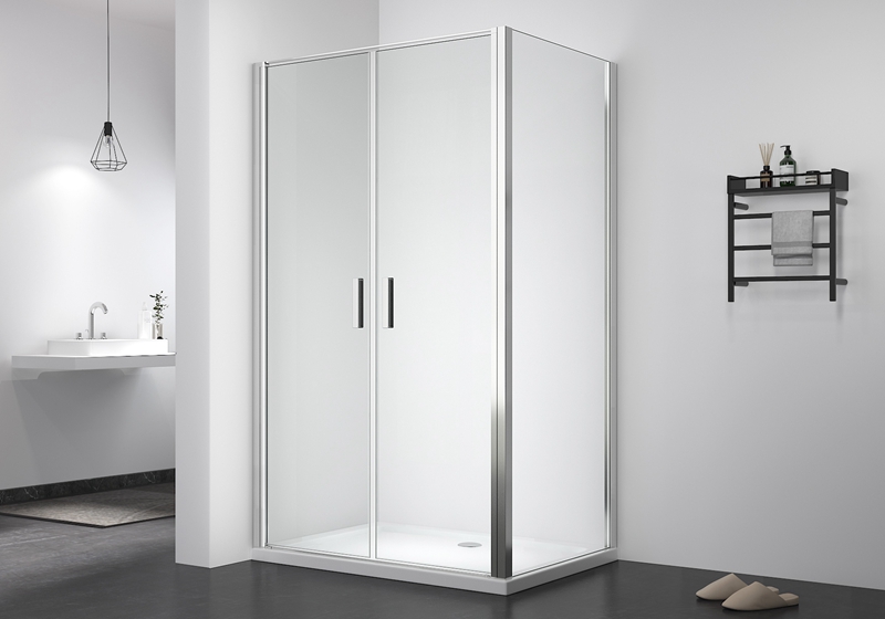PV 1904 6mm 2 door glass pivot plus shower enclosure+side panel