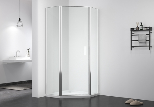 PV 1906 6mm glass diamond pivot plus shower enclosure