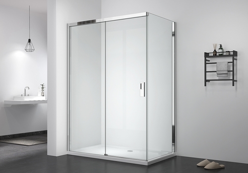 EX-807 8mm glass rectangle sliding soft closing shower enclosure