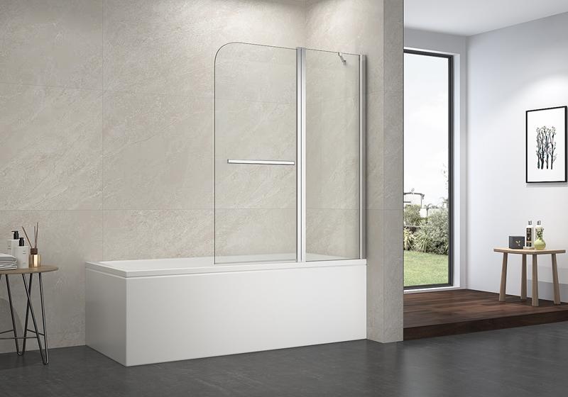 EX-208 5/6mm glass bathtub screen with hindle