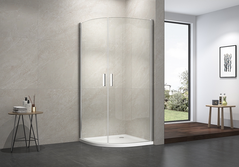 EX-214 6mm easy clean glass quadrant pivot classic shower enclosure