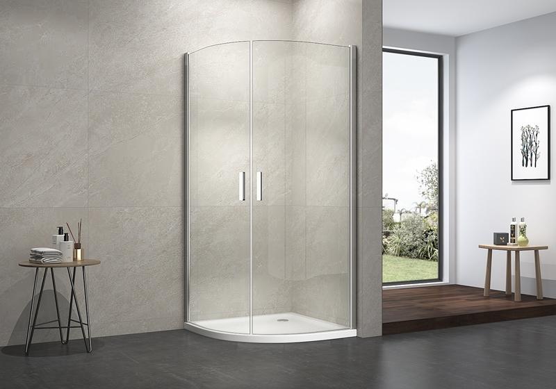EX-214 6mm easy clean glass quadrant pivot classic shower enclosure